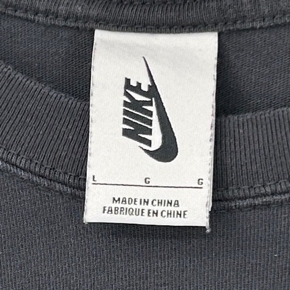 Nike Peace Sign Rainbow Long Sleeve T-Shirt Black Oversized Festival Large - Picture 3 of 7